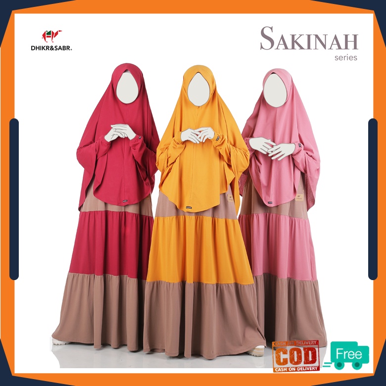 new Baju Syari Gamis Wanita Terbaru Sakinah Series Kaos Dhikr & Sabr dhikr