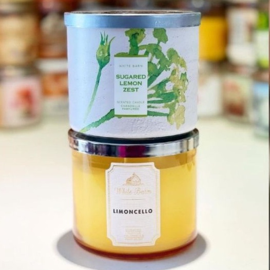 BATH AND BODY WORKS BBW LEMON MINT LEAF 3-WICK SCENTED CANDLE 411 G LILIN WANGI 3 SUMBU UKURAN BESAR PENGHARUM RUANGAN