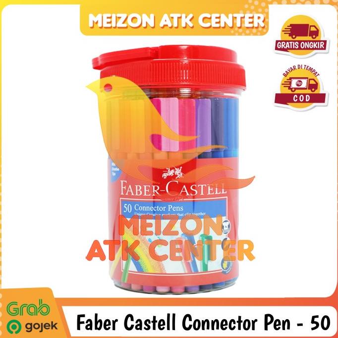 

(BISA COD) Faber Castell Connector Pen 50 Colors Spidol Warna Atk Murah TERBATAS Kode 453