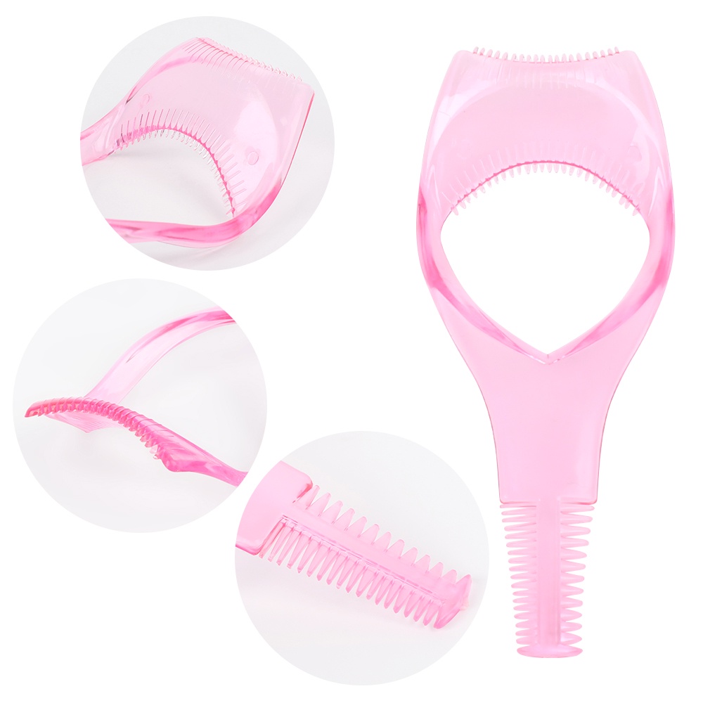 3 in 1 Sisir Aplikator Maskara Bulu Mata Portable Multifungsi Bahan Plastik Transparan