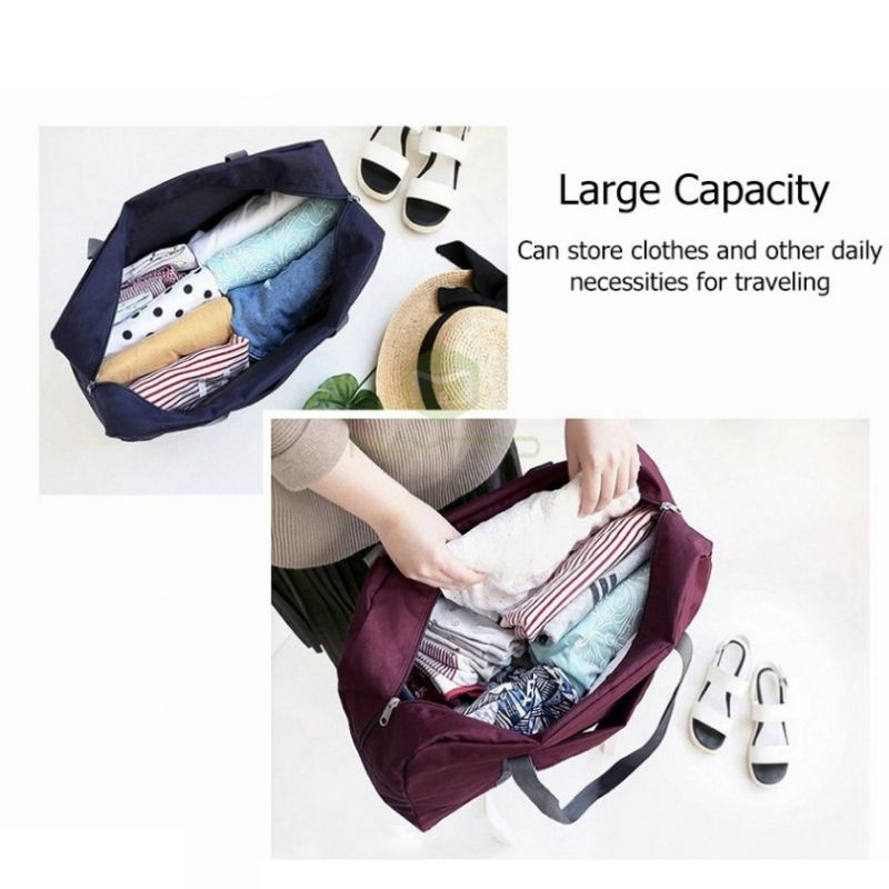 H2 Tas Travel Lipat ANTI AIR Travelling Bag Tambahan Atas Koper Tas Polyester Waterproff Jumbo Besar