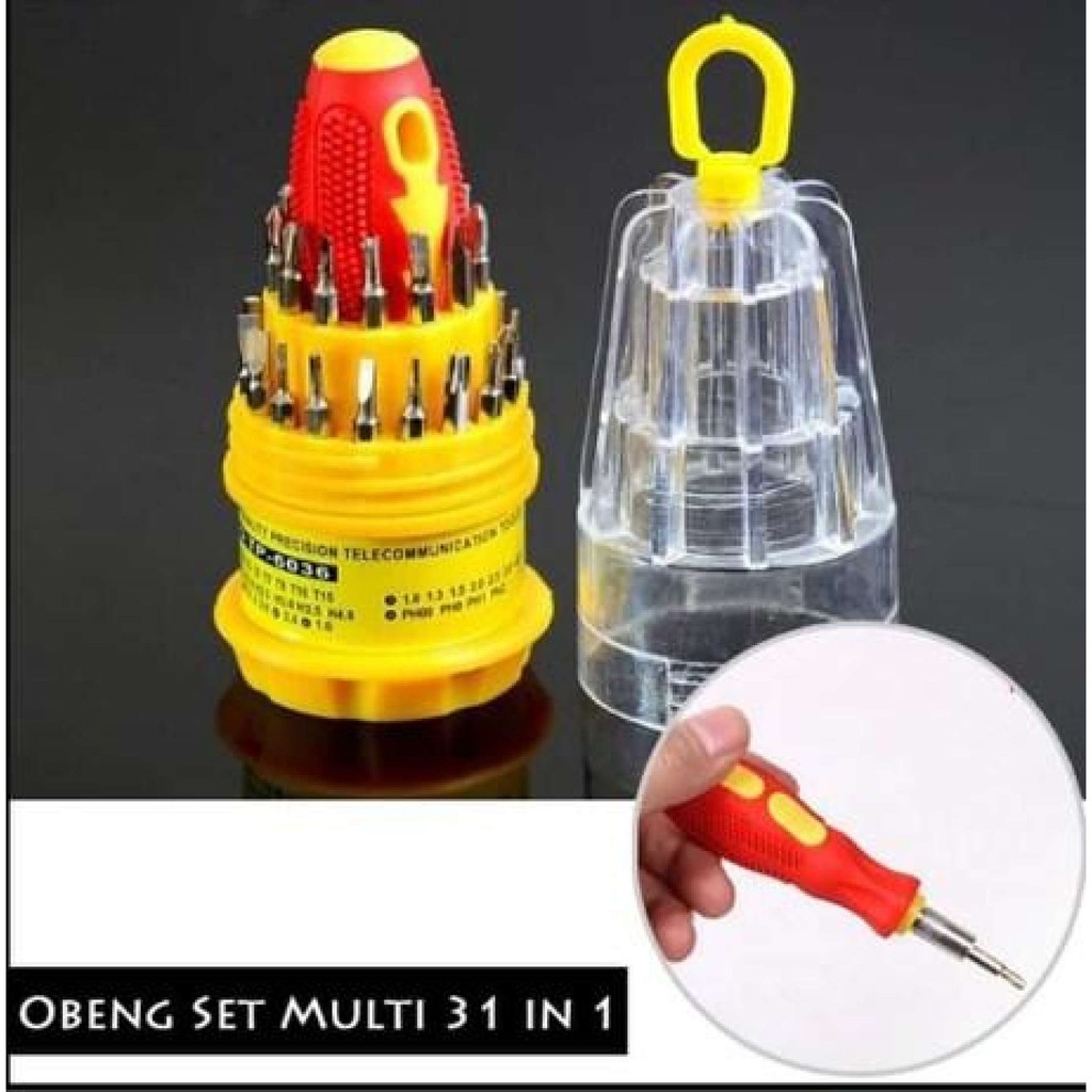 Obeng Set Kecil Multi Fungsi Serbaguna 31 IN 1 - Obeng Set Toolkit Precision Screwdriver Professiona