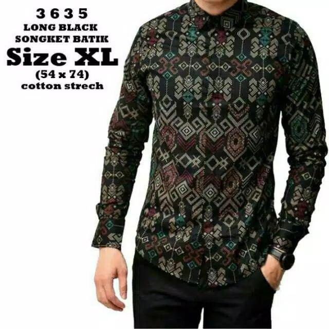 Jasmineolshop Batik Couple Modern Cewek Cowok Songket Masa Kini