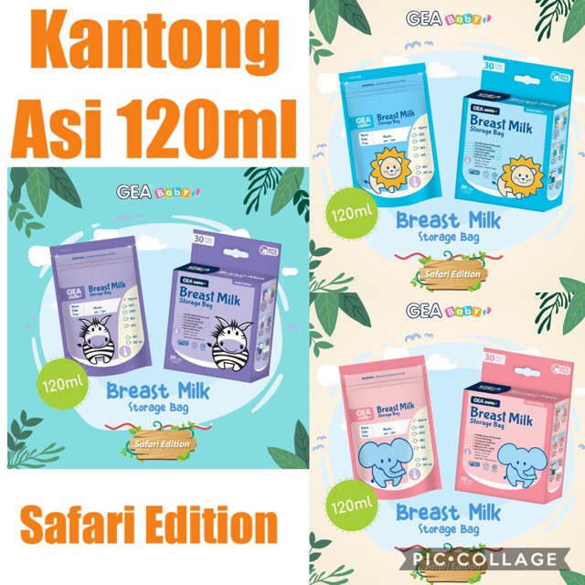 Gabag Kolibri Love Story Kantong Wadah ASI SEKALI PAKAI 100ml 120ml 30 pcs GABAG