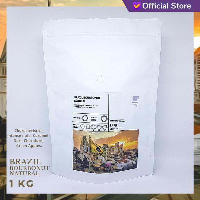 

KOPI ESPRESSO ARABIKA BRAZIL BOURBONUT NATURAL 1 KG |MEDIUM DARK ROAST