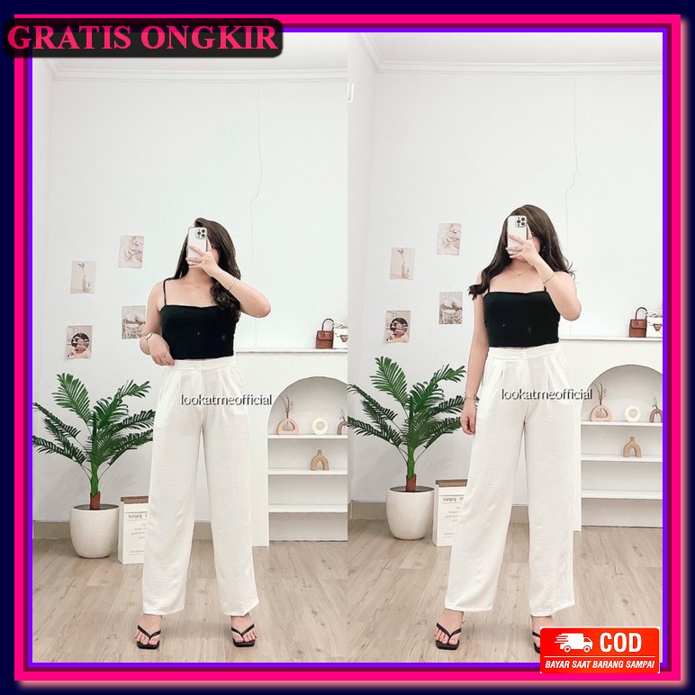Celana Wanita Formal Premium Celana Kain Highwaist Celana Kekinian Cel Lookatmeofficial  Celana Kulo