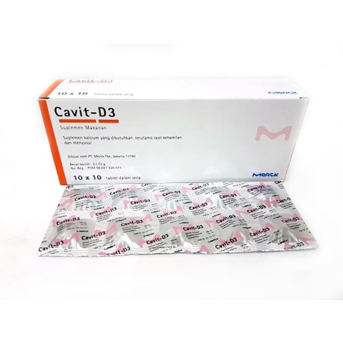 Cavit -D3 tablet (harga/strip)