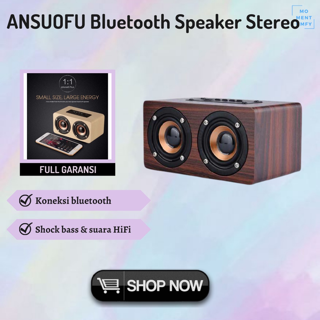 Speaker Spiker Pengeras Suara Stereo Besar Bluetooth HP Bass Kencang Portable Portabel Murah Bagus