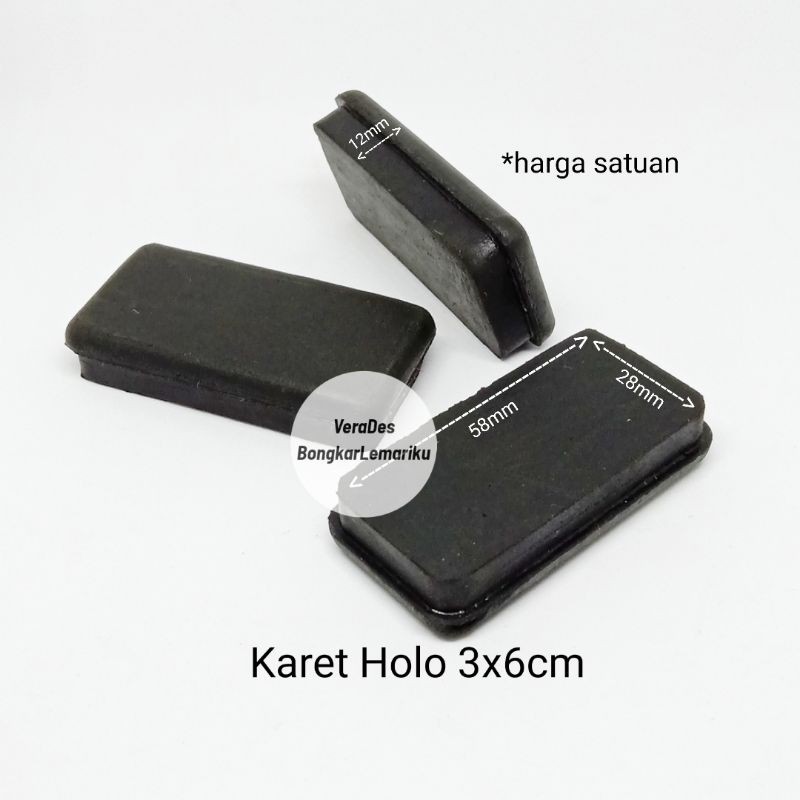 Karet Hollow 3x6 Kaki Kursi Meja