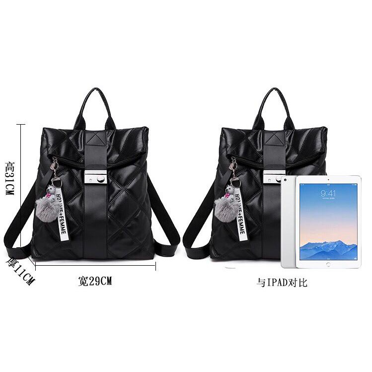 BJ1613 - BLACK - TAS RANSEL KEREN TAS SEKOLAH REMAJA SERBAGUNA BACKPACK PUNGGUNG TAS WANITA FASHION IMPORT MODIS ELEGAN TERMURAH TERLARIS TERBARU BAGSTORE JAKARTA BATAM GT1368 JT313468 CR7026 KPC8817 DJ2758 LT1377 ELJ613 LT1440 BQ2361 ZC6996 DC1760 BG737