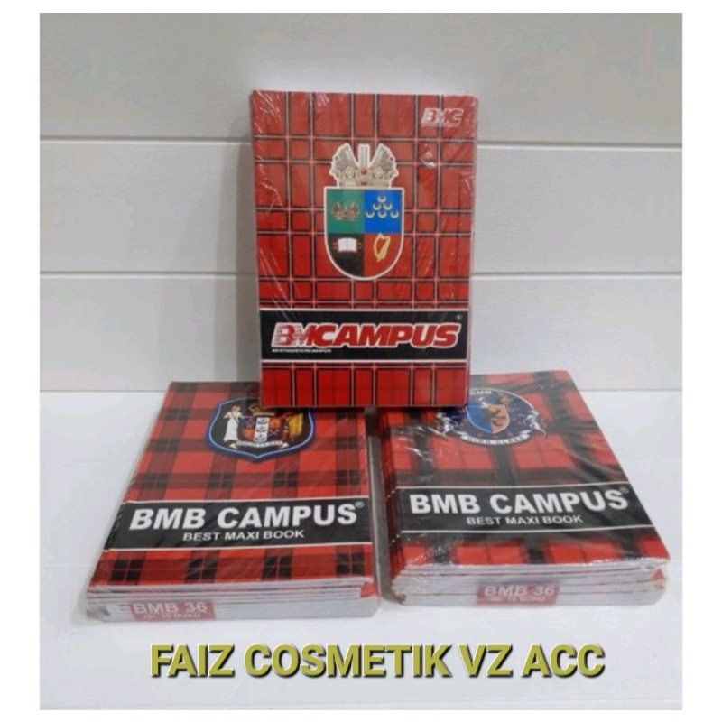 Buku Tulis BMB Campus / BESAR / PANJANG / 36 lembar (10 buku)