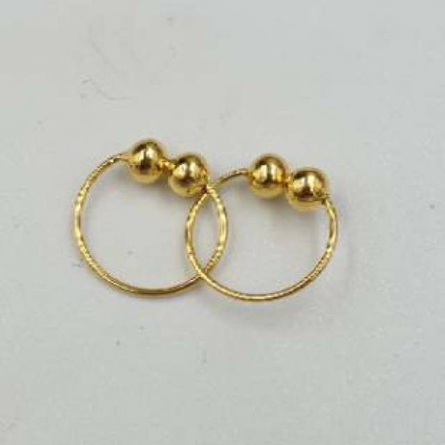 Anting bayi emas asli kadar 700 &amp; 875 model merica dua setengah gram