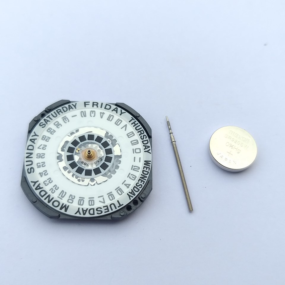 Mesin jam tangan Vx44e Vx-44e Vx 44 Original Tanggal samping Hari