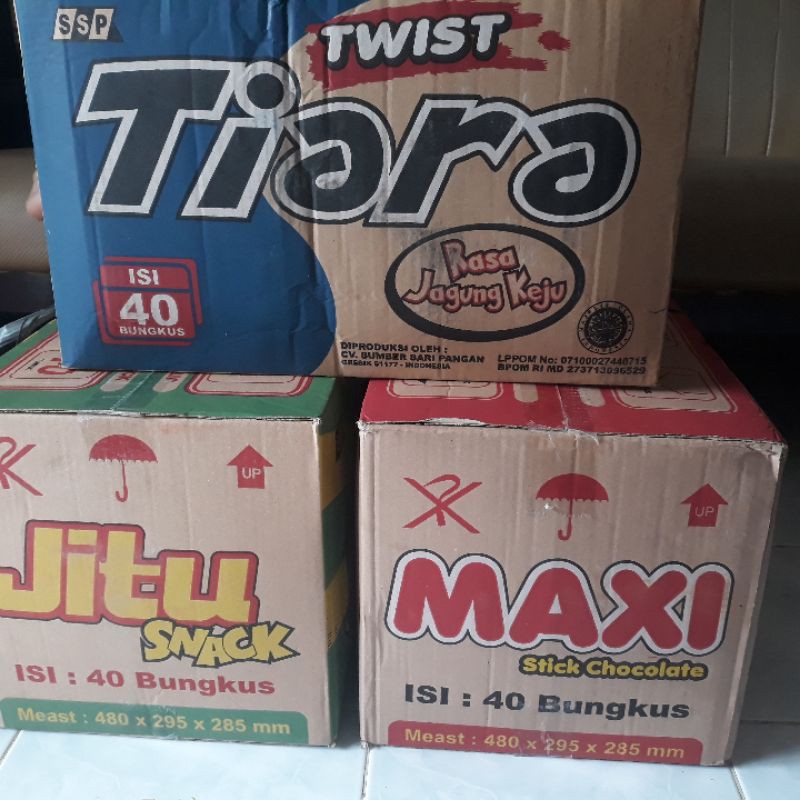 PAKET BUNDLING TIARA TWIST - SNACK JITU - SNACK MAXI COKLAT (DARI SSP)