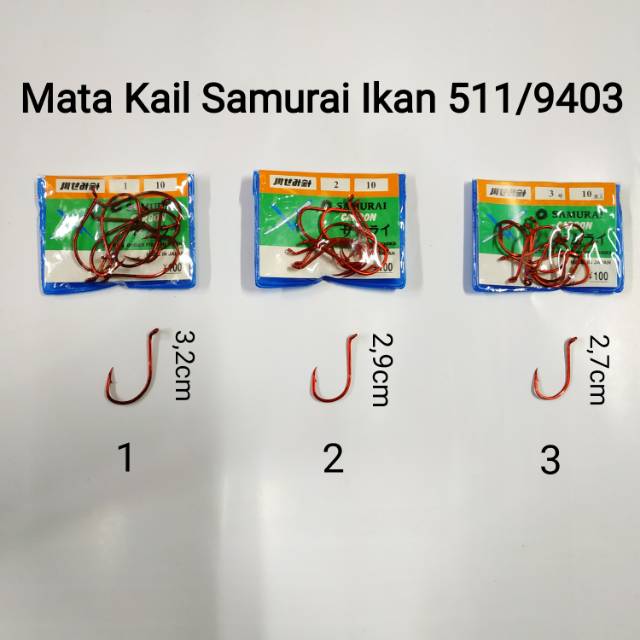 Mata Kail Samurai Ikan 511/9403