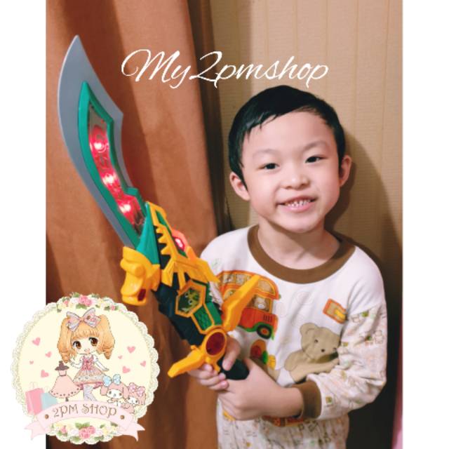 MAINAN SENJATA LEGEND HERO DX ORIGINAL/PEDANG NAGA GANWU 2IN1 / KADO ANAK LAKI