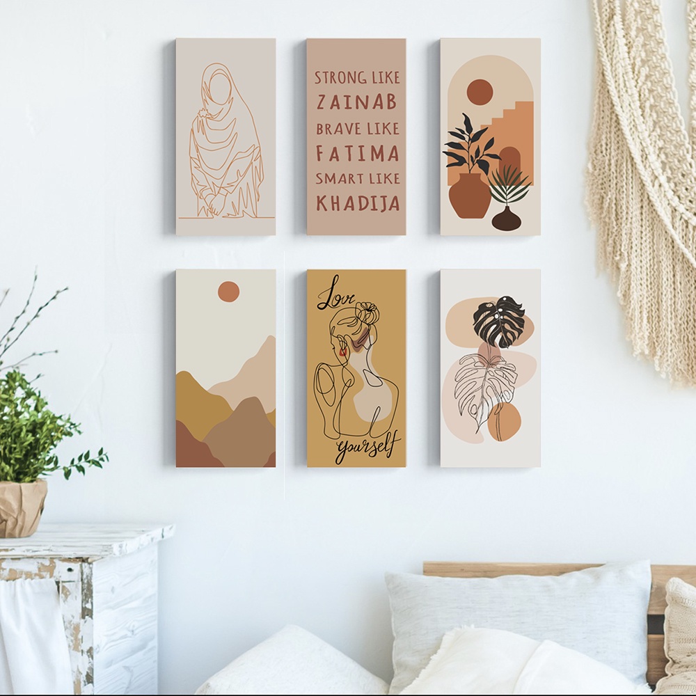 Hiasan Dinding Islami Walldecor Wanita Modern dekorasi ruang tamu aesthetic