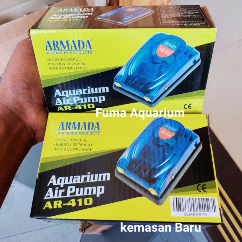 Pompa Airpump Aerator Gelembung Udara 2 Lubang ARMADA AR-410/350A