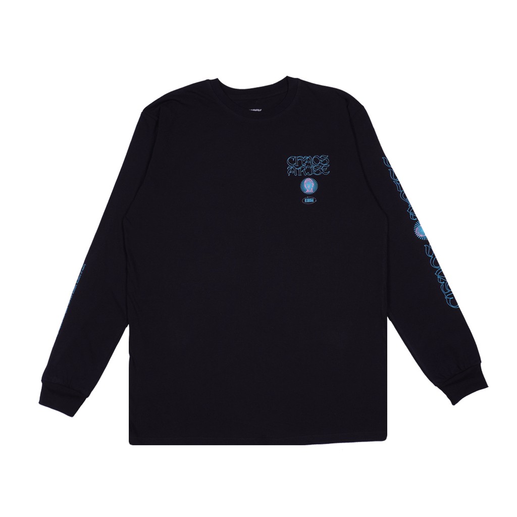 MORWICK - Kaos Long Sleeve Lengan Panjang Pria - Chaos - Hitam