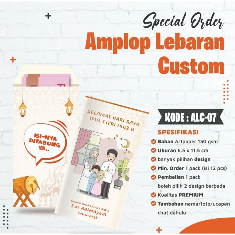 Amplop Lebaran Custom/Angpao/Amplop Custom