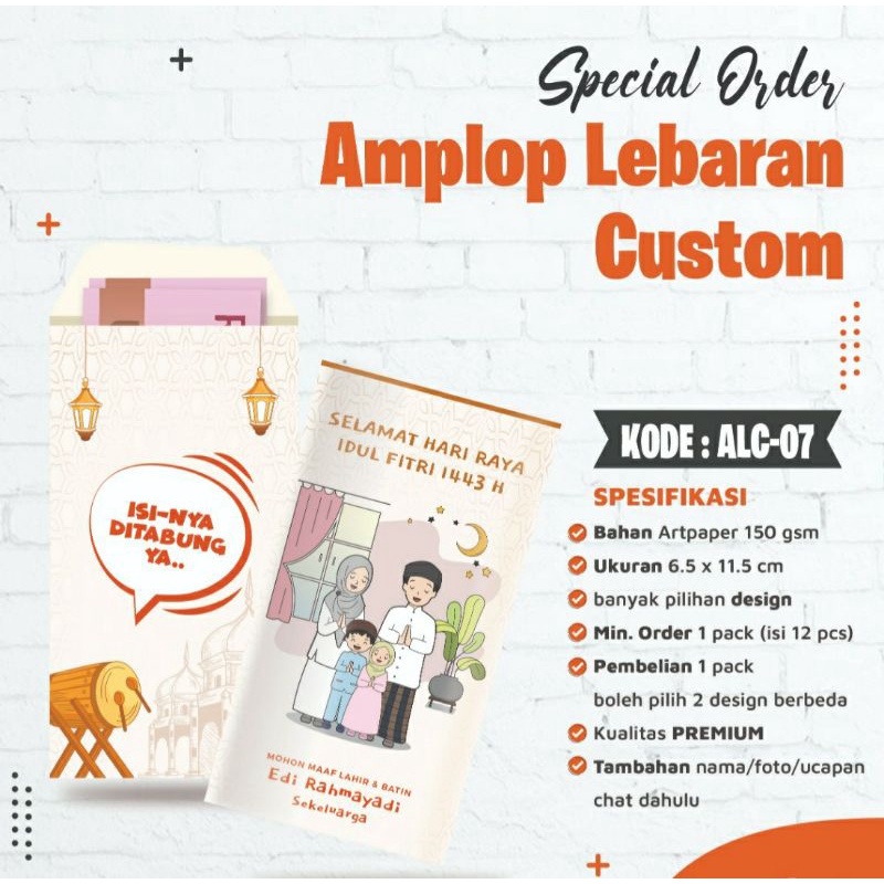 

Amplop Lebaran Custom/Angpao/Amplop Custom