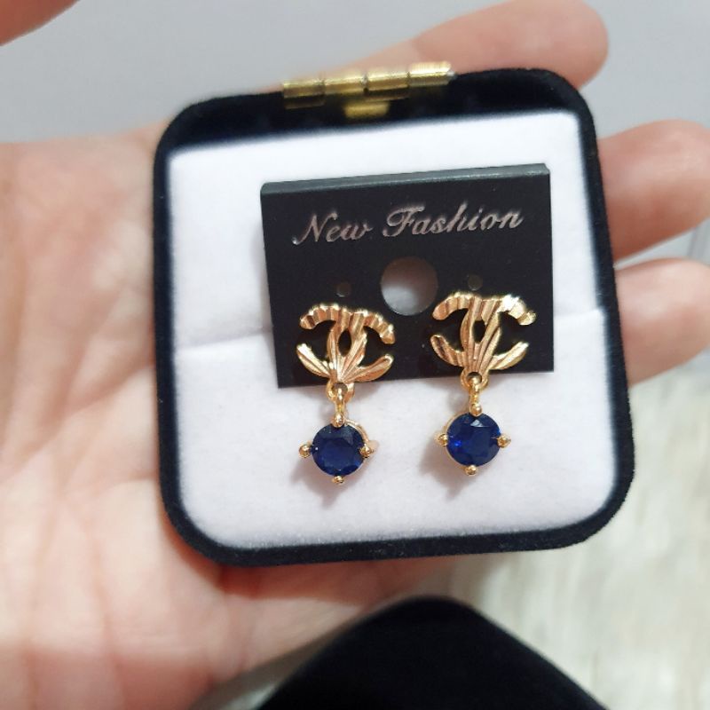 Anting Premium lapis emas anti karat anti alergi Giwang premium Quality mata halus an-p182