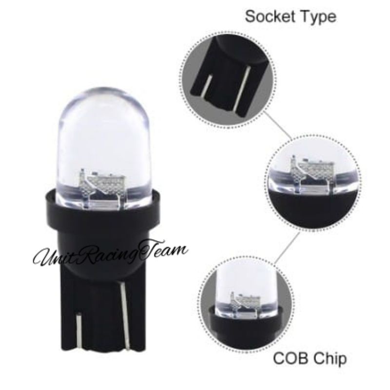 Lampu led sen senja colok T10 7 warna RGB kedip 7 warna