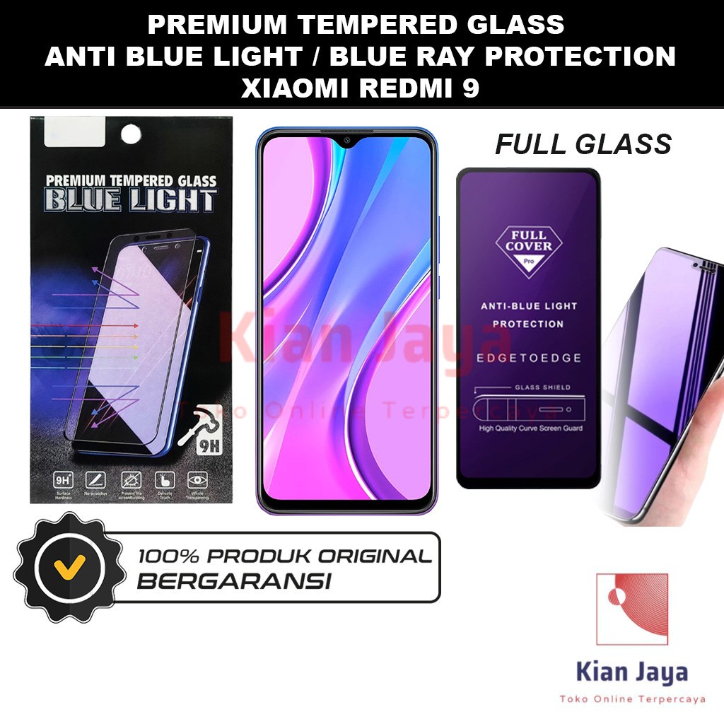 Tempered Glass Xiaomi Redmi 9 Anti Blue Light Hp Temper Anti Gores