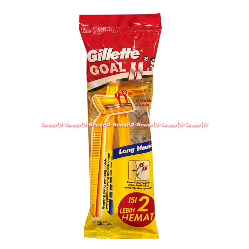 Gillette Goal II 2pcs Pisau Cukur Gilet Murah Kuning Gilette Goal 2 Gilete Gilette Shave Shaving