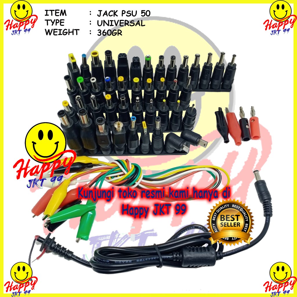 [ HAPPY JKT 99 ] UNIVERSAL DC JACK PSU POWER LAPTOP 50PCS