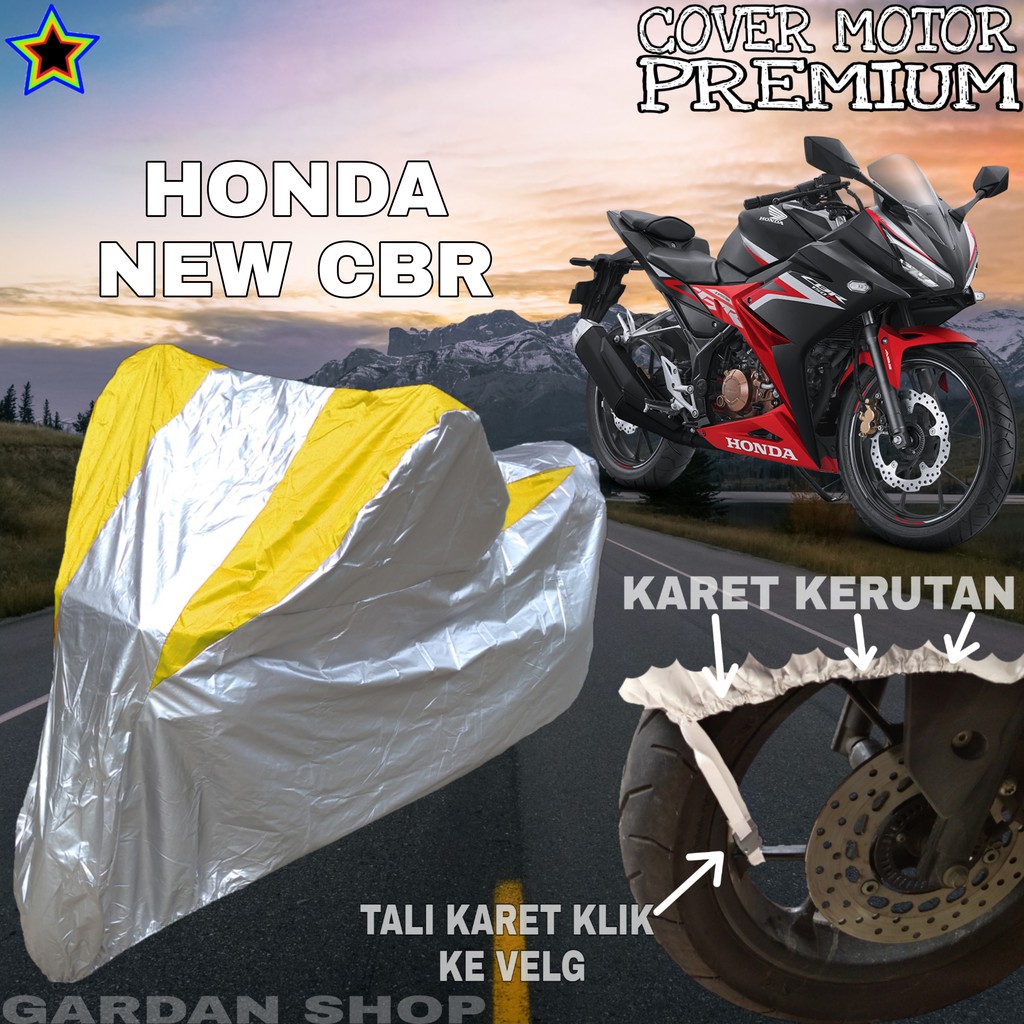 Sarung Motor HONDA NEW CBR Silver KUNING Body Cover Honda PREMIUM