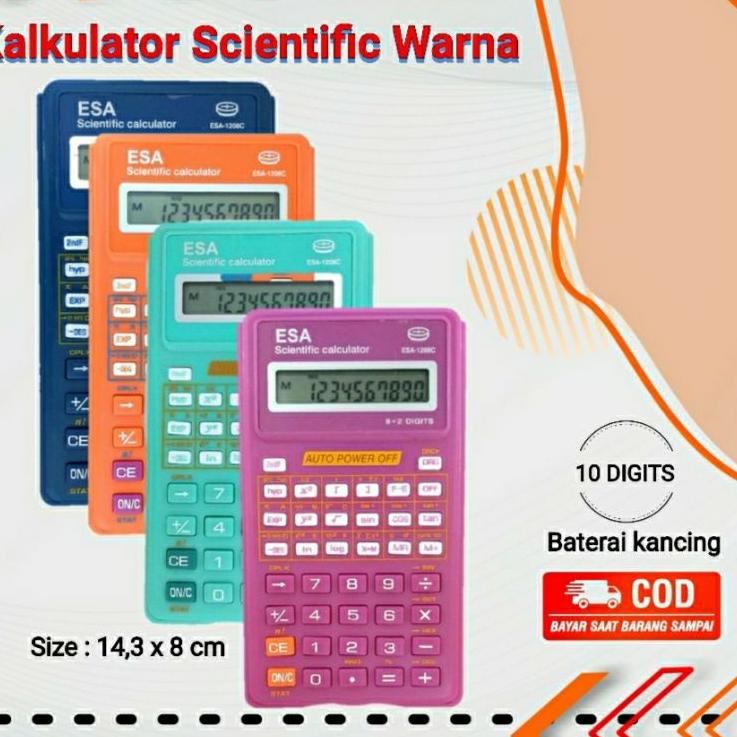 

Harga TERMURAAH.. Kalkulator Scientific Warna Murah Tahan Lama Sin Cos Calculator