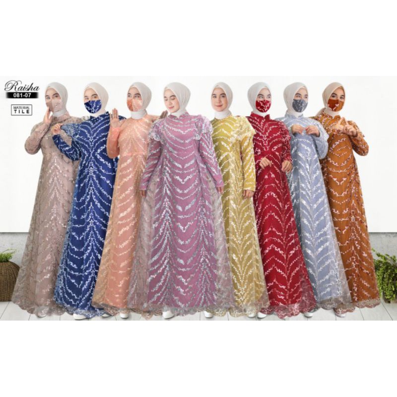 Gamis Sultan Mewah Brokat 3D Murah