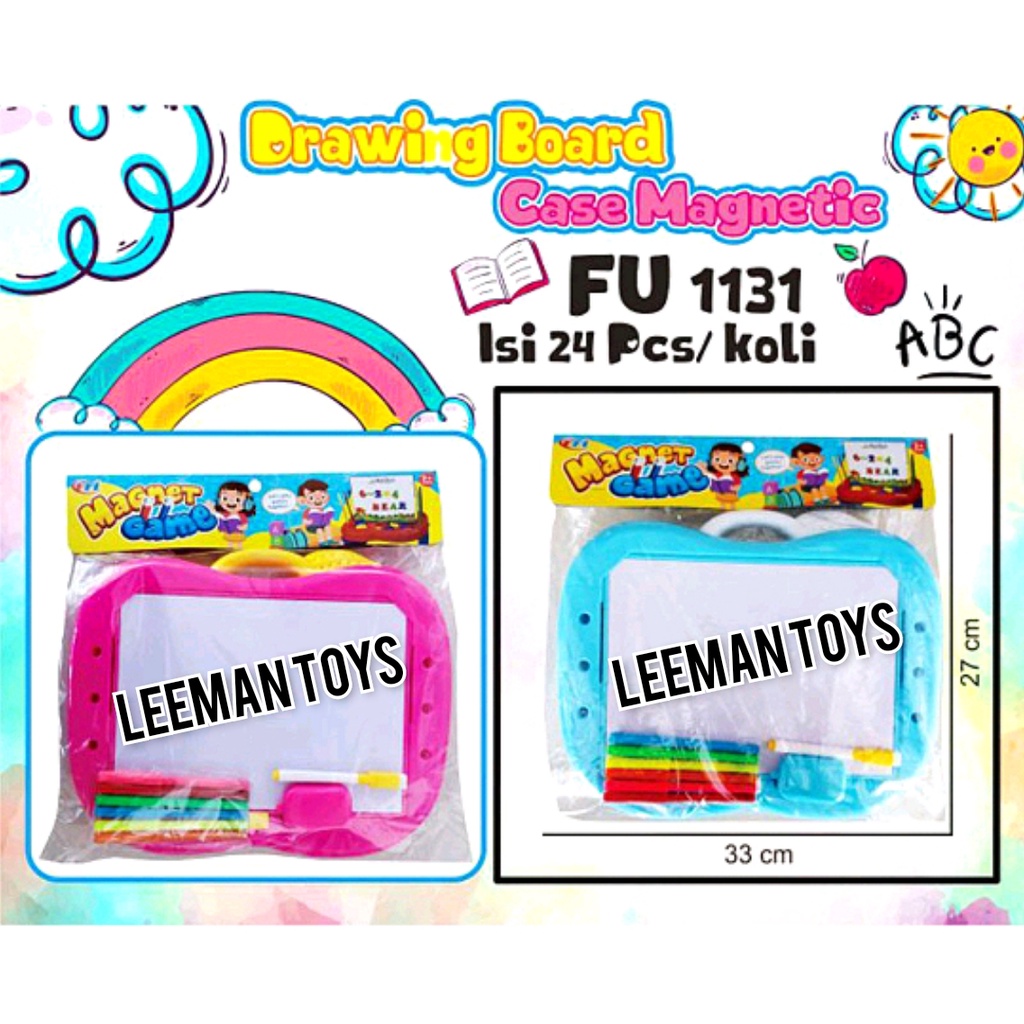 Mainan Papan Tulis Magnetic Drawing Board Meja Belajar Anak FU1131