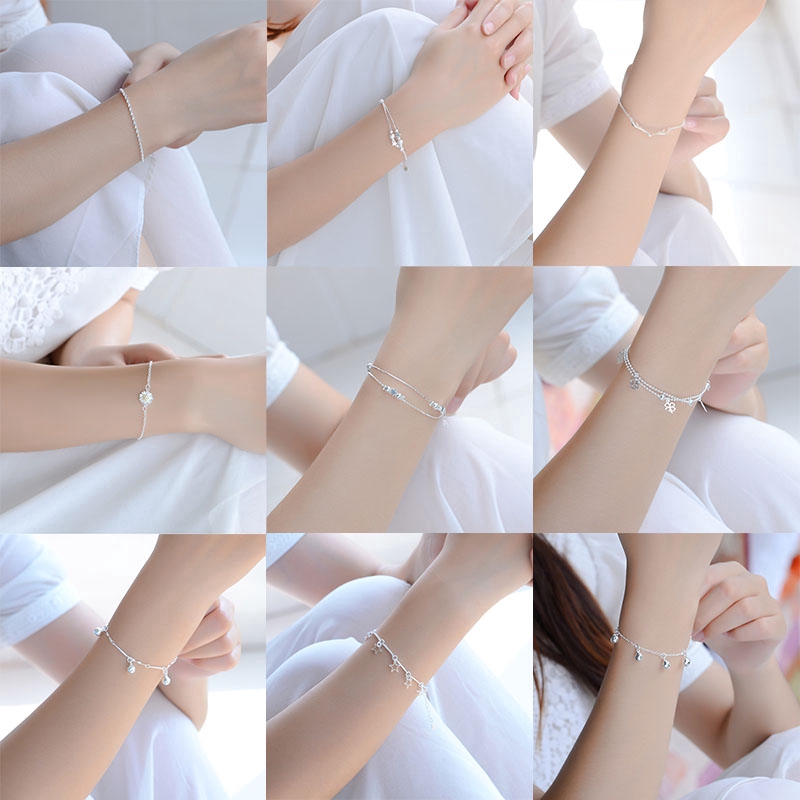 Gelang Wanita Multi Layer Bandul Aneka Desain Gaya Simple Menarik Untuk Hadiah