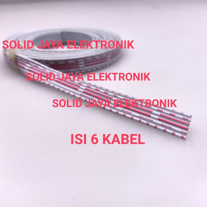 KABEL PELANGI ISI 6 KABEL PITA KABEL RAKIT ISI 6 KABEL FLEKSIBEL DERET ISI 6 KABEL PIPIH ISI 6 KABEL