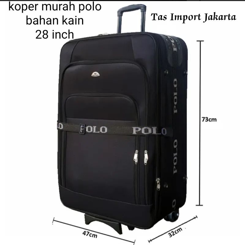 Koper Jumbo 28 Inch Polo Cavalo bahan kain kanvas - Bagasi size