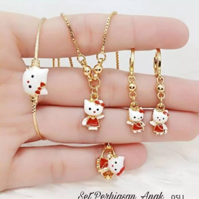 Set Perhiasan Anak Motif Gelang Bulat