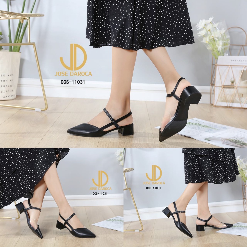 JOSE DAROCA Sepatu Slingback Heels Platform #CCS-11031# Original