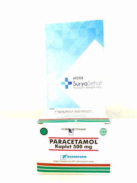 Paracetamol 500mg Generik 1 strip isi 10 kaplet Nyeri, Demam, Pusing hilang!