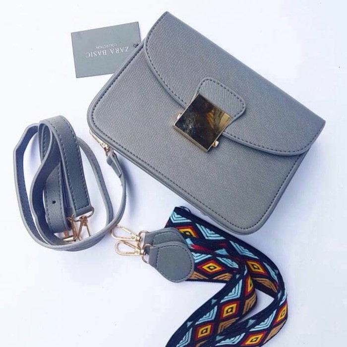 Tas Wanita Etnik Makara Grande Selempang Besar Print 3D Anyaman Grosir Murah Best Seller Cantik E6L0