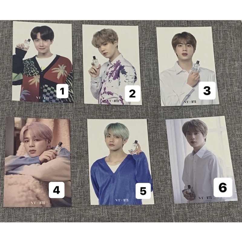 BTS X VT PERFUME OFFICIAL PHOTOCARD [READY STOCK]