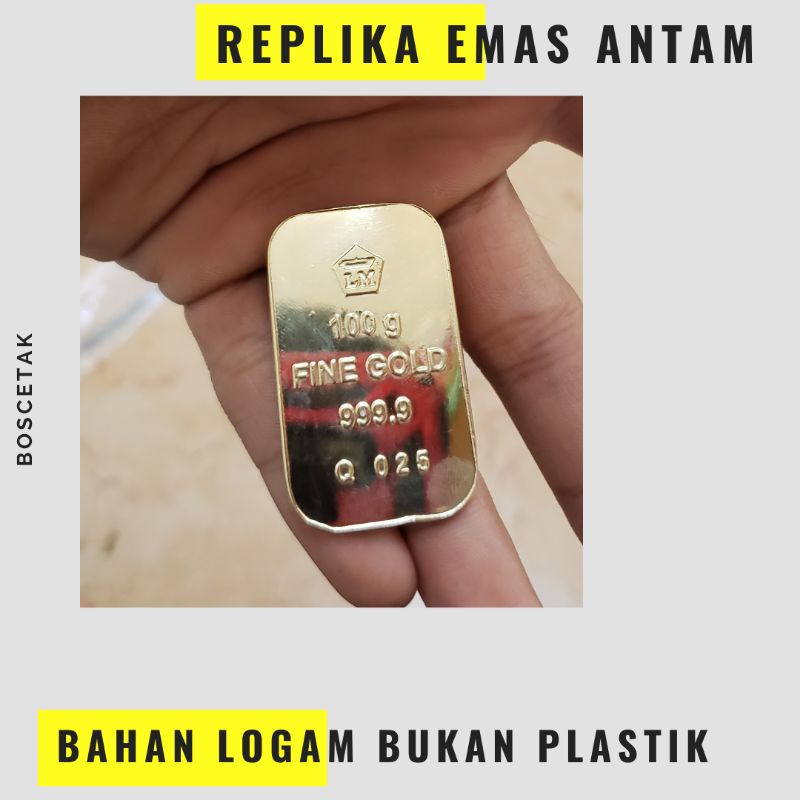 SOUVENIR REPLIKA emas antam bahan logam replika emas antam retro mahar souvenir pernikahan undangan 