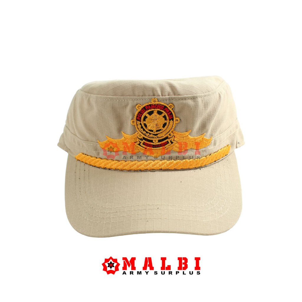 Topi Komando Pama Logo Wings Satpol PP Cream