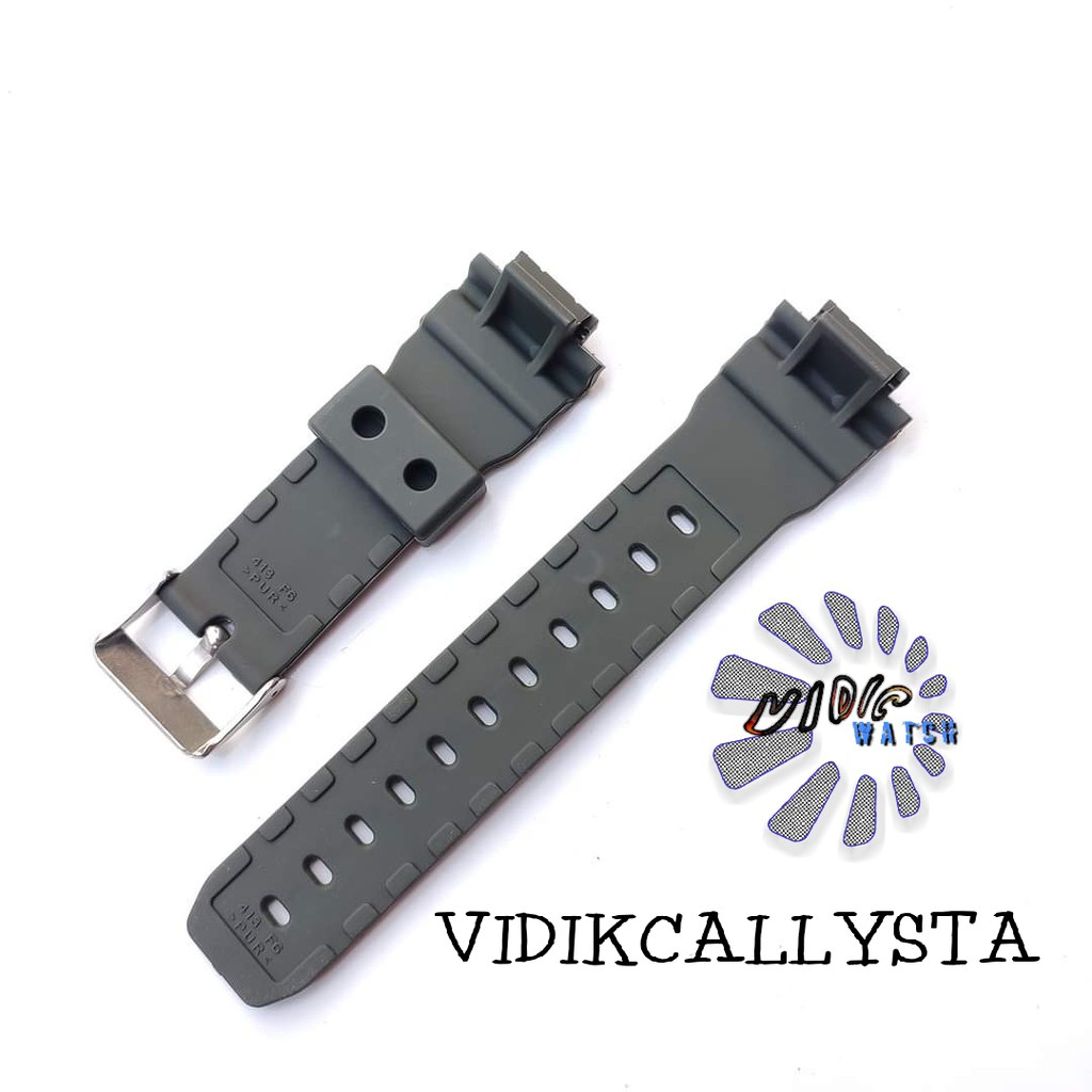 STRAP TALI JAM CASIO DW 8800 9052 004 9000 9050 9051 9052 HIJAU ARMY