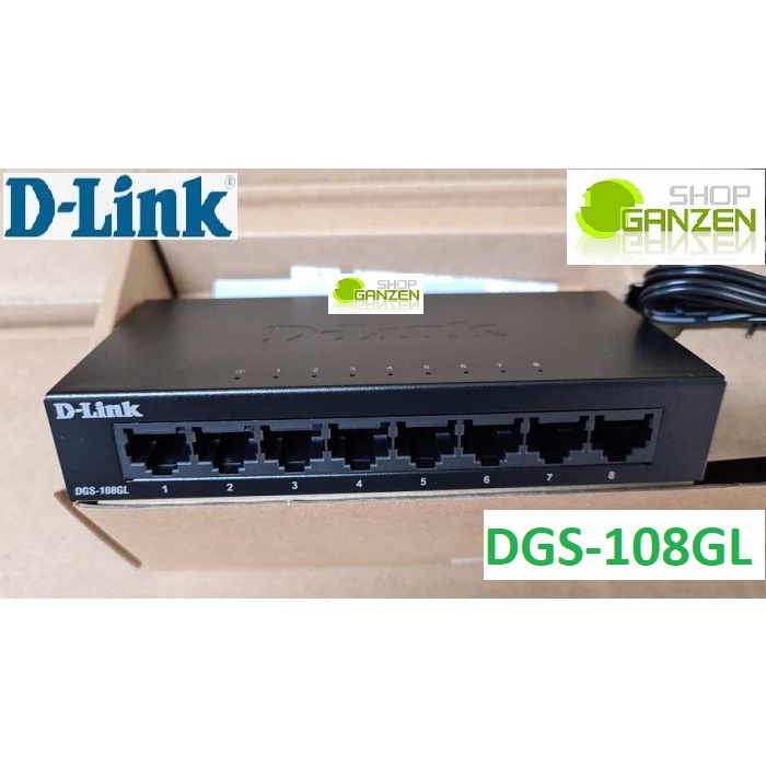D-Link DLINK DGS-108GL - 8 Port Gigabit Metal Unmanaged Switch