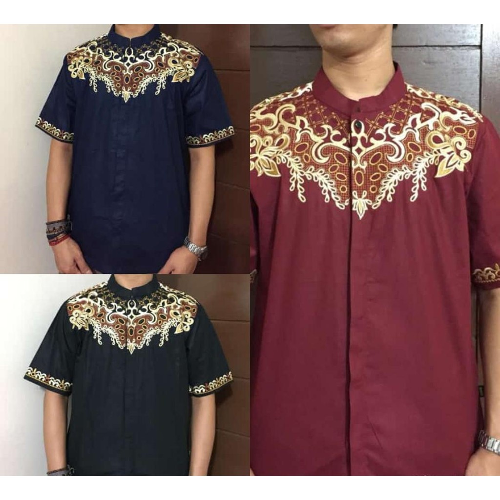 BAJU KOKO GAUL APLIKASI BORDIR