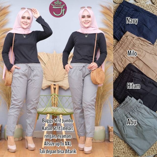 BASIC PANTS (XXL) katun stretch //JF466