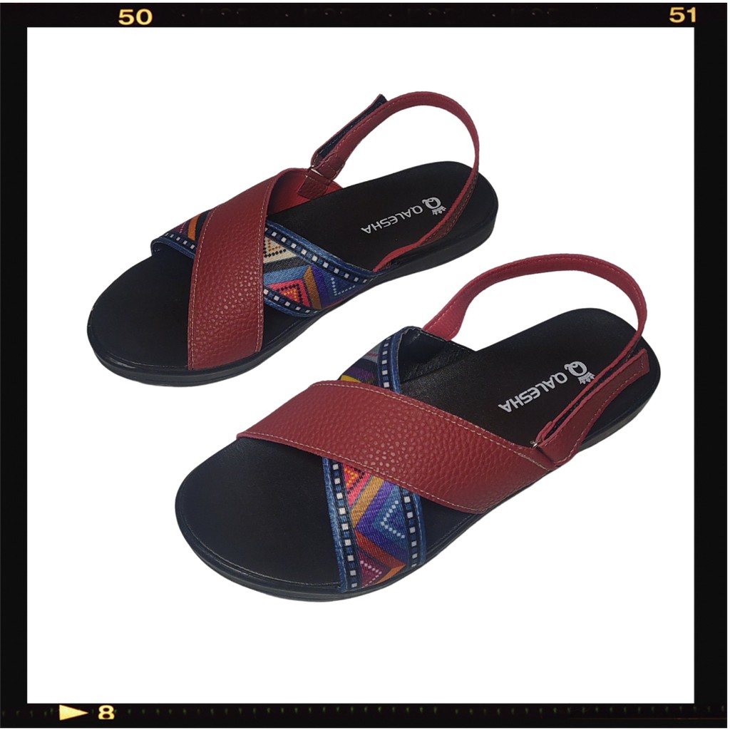 Insyira - Sandal Wanita Melina / Sandal Papirut Wanita Non Slip Alas Hitam / Sandal Wanita Talincang Lisban