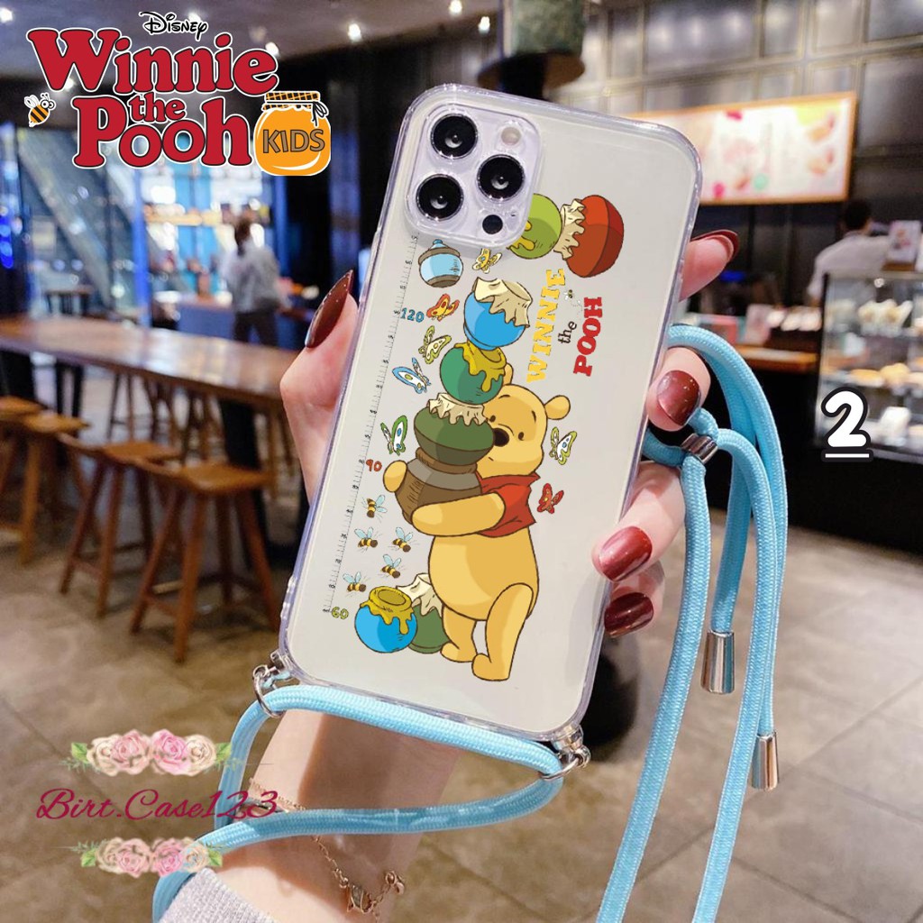 SOFTCASE SLINGCASE LANYARD BENING WINNIE THE POOH OPPO VIVO XIAOMI SAMSUNG REALME IPHONE BC5744